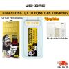 Kính Cường lực WEKOME KINKONG WTP-057 khung tự dán, full màn chống bụi màn loa, siêu cứng, chống nhìn trộm - CHÍNH HÃNG