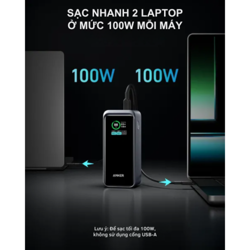 Pin Sạc Dự Phòng Anker A1336 - Pin Sạc Dự Phòng Anker Prime 735 PowerCore 20.000mAh 200W A1336 Màn Hình LED - Hình ảnh 3
