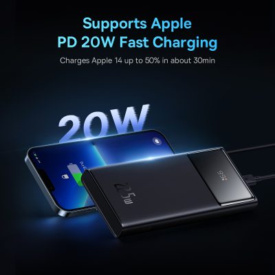 Sạc dự phòng hiệu Baseus Star-Lord Digital Display Fast Charge 10000mAh 22.5W - Đừng để điện thoại hết pin làm gián đoạn cuộc sống của bạn! Pin sạc dự phòng <strong>Baseus Star-Lord Digital Display Fast Charge 10000mAh 22.5W</strong> chính là vị cứu tinh năng lượng mà bạn cần. Với công suất sạc nhanh lên đến 22.5W, sản phẩm hỗ trợ đa giao thức từ Huawei SCP, QC 3.0 đến PD 20W, giúp sạc đầy 60% pin cho iPhone chỉ trong 30 phút. Dung lượng 10000mAh nhỏ gọn, lý tưởng để mang theo hàng ngày, cung cấp khoảng 2 lần sạc cho hầu hết các dòng smartphone. Màn hình LED kỹ thuật số hiển thị chính xác % pin còn lại, giúp bạn luôn chủ động. Sạc đồng thời 3 thiết bị với 3 cổng ra tiện lợi. <strong>Baseus Star-Lord Digital Display Fast Charge 10000mAh 22.5W</strong> là người bạn đồng hành năng lượng không thể thiếu.