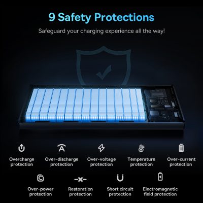 Sạc dự phòng hiệu Baseus Star-Lord Digital Display Fast Charge 10000mAh 22.5W - Đừng để điện thoại hết pin làm gián đoạn cuộc sống của bạn! Pin sạc dự phòng <strong>Baseus Star-Lord Digital Display Fast Charge 10000mAh 22.5W</strong> chính là vị cứu tinh năng lượng mà bạn cần. Với công suất sạc nhanh lên đến 22.5W, sản phẩm hỗ trợ đa giao thức từ Huawei SCP, QC 3.0 đến PD 20W, giúp sạc đầy 60% pin cho iPhone chỉ trong 30 phút. Dung lượng 10000mAh nhỏ gọn, lý tưởng để mang theo hàng ngày, cung cấp khoảng 2 lần sạc cho hầu hết các dòng smartphone. Màn hình LED kỹ thuật số hiển thị chính xác % pin còn lại, giúp bạn luôn chủ động. Sạc đồng thời 3 thiết bị với 3 cổng ra tiện lợi. <strong>Baseus Star-Lord Digital Display Fast Charge 10000mAh 22.5W</strong> là người bạn đồng hành năng lượng không thể thiếu.