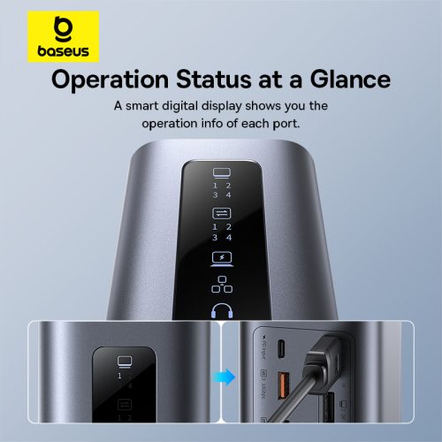 Thiết bị mở rộng hiệu Baseus Spacemate Series 11-in-1 (WIN) - Hình ảnh 12