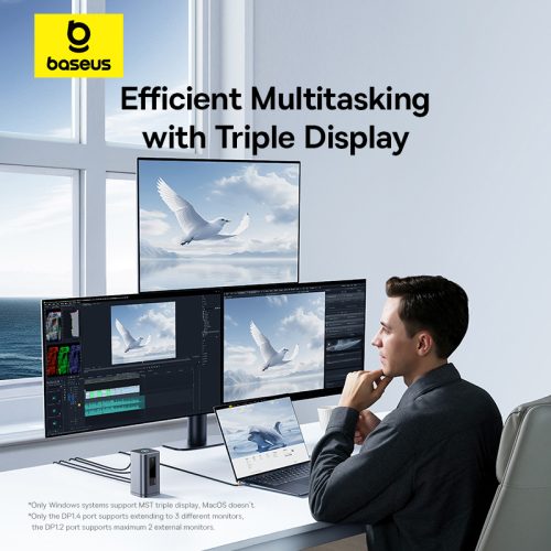 Thiết bị mở rộng hiệu Baseus Spacemate Series 11-in-1 (WIN) - Hình ảnh 13