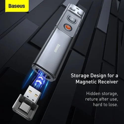Bút Trình Chiếu Baseus Orange Dot Wireless Presenter (Red Laser) - Hình ảnh 10