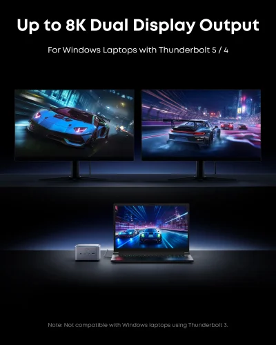 Trạm Chuyển Đổi Anker Prime Thunderbolt 5 Docking Station 14in1 - Kết Nối Tối Thượng, 8K Sắc Nét, Sạc 140W - Khai phóng tiềm năng tối đa cho không gian làm việc chuyên nghiệp của bạn với <strong>Anker Prime Thunderbolt 5 Docking Station 14in1</strong>. Đây là trung tâm kết nối tối thượng, được thiết kế cho các chuyên gia sáng tạo và power user. Với công nghệ Thunderbolt 5 đột phá, trạm chuyển đổi này cung cấp băng thông 80Gbps, hỗ trợ xuất hình ảnh ra nhiều màn hình 8K và sạc nhanh 140W cho laptop của bạn, tất cả chỉ qua một sợi cáp duy nhất. Với 14 cổng kết nối đa dạng từ Thunderbolt 5, USB-C, USB-A, DisplayPort, Ethernet 2.5G đến khe cắm thẻ nhớ, đây là giải pháp toàn diện để loại bỏ mọi giới hạn, dọn dẹp bàn làm việc và nâng cao hiệu suất công việc lên một tầm cao mới.