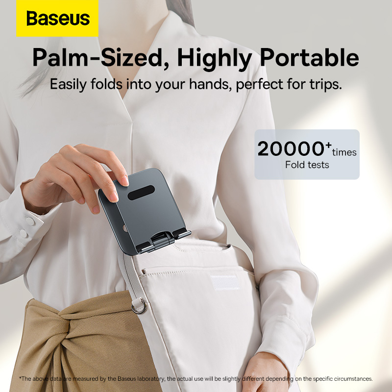 Giá Đỡ Điện Thoại/iPad Baseus Desktop Biaxial Foldable Metal Stand - Trục Kép, Gấp Gọn, Hợp Kim Nhôm Chống Mỏi Cổ - Nâng tầm không gian làm việc của bạn và bảo vệ sức khỏe với giá đỡ đa năng <strong>Baseus Desktop Biaxial Foldable Metal Stand</strong>. Được chế tác từ hợp kim nhôm nguyên khối sang trọng, sản phẩm mang lại sự vững chắc tuyệt đối cho cả điện thoại và máy tính bảng. Thiết kế trục kép (biaxial) thông minh cho phép bạn tùy chỉnh vô hạn độ cao và góc nhìn, giúp nâng màn hình ngang tầm mắt, cải thiện tư thế và chống mỏi cổ vai gáy hiệu quả. Khi không sử dụng, giá đỡ có thể gập gọn hoàn toàn, dễ dàng mang theo mọi lúc mọi nơi. Hãy đầu tư vào sự thoải mái và chuyên nghiệp với <strong>Baseus Desktop Biaxial Foldable Metal Stand</strong>.