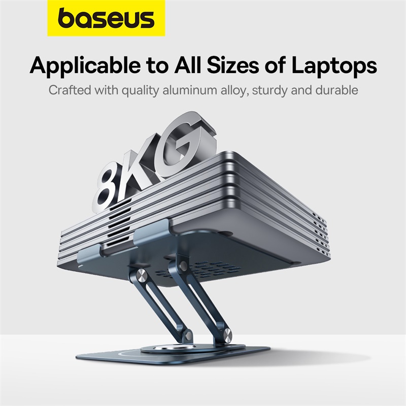Giá đỡ Laptop hiệu Baseus UltraStable Pro Series Rotatable and Foldable Space Grey - Nâng tầm không gian làm việc của bạn lên một đẳng cấp chuyên nghiệp với giá đỡ laptop <strong>Baseus UltraStable Pro Series</strong>. Được chế tác từ hợp kim nhôm nguyên khối siêu vững chắc, sản phẩm mang lại sự ổn định tuyệt đối cho cả những chiếc laptop nặng nhất. Tận hưởng sự linh hoạt tối đa với tính năng xoay 360° độc đáo, dễ dàng chia sẻ màn hình và tùy chỉnh góc nhìn. Thiết kế công thái học giúp nâng cao màn hình ngang tầm mắt, cải thiện tư thế và chống mỏi cổ vai gáy hiệu quả. Khi không sử dụng, giá đỡ có thể gập gọn hoàn toàn, tiện lợi mang theo mọi lúc mọi nơi. Hãy đầu tư cho sức khỏe và hiệu suất làm việc với <strong>Baseus UltraStable Pro Series</strong>.