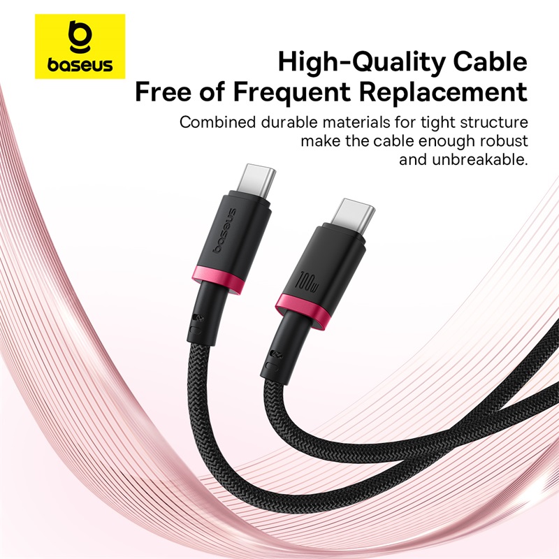 Cáp sạc nhanh hiệu Baseus Dura Series Type-C to Type-C 100W 2m - Trải nghiệm sức mạnh và độ bền tối thượng với cáp sạc <strong>Baseus Dura Series Type-C to Type-C</strong>. Đây là giải pháp "một cáp cho tất cả", cung cấp công suất sạc nhanh lên đến 100W, đủ sức nạp đầy năng lượng cho cả MacBook Pro, iPad và các dòng điện thoại Android cao cấp nhất. Thiết kế "Dura" siêu bền với lớp vỏ bện dù nylon và khớp nối chống gãy, đảm bảo tuổi thọ vượt trội. Với chiều dài lý tưởng 2m và chip E-Marker thông minh, sợi cáp này mang đến sự tiện lợi, an toàn và hiệu suất sạc đỉnh cao. Nâng cấp ngay hôm nay với <strong>Baseus Dura Series Type-C to Type-C</strong> để không bao giờ phải lo lắng về cáp sạc nữa.
