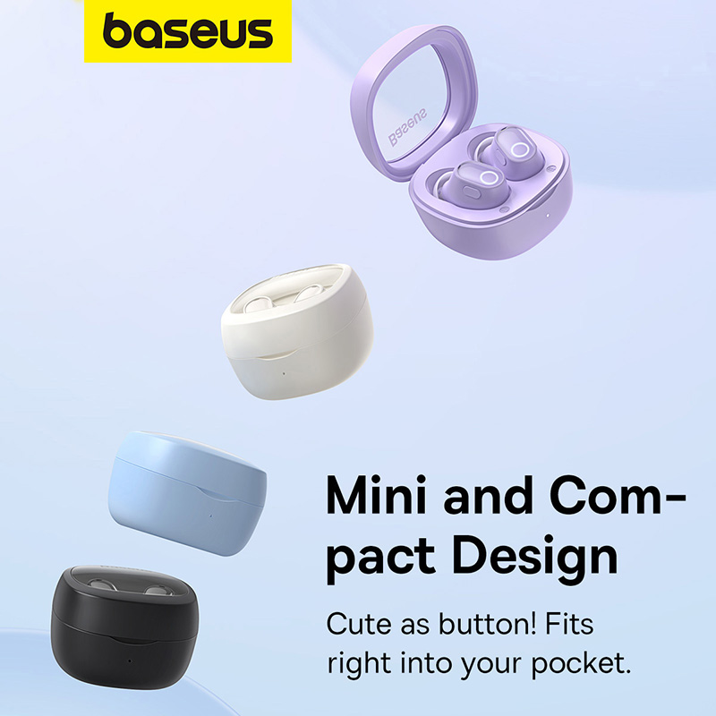 Tai nghe không dây hiệu Baseus Bowie WM02 - Khám phá thế giới âm nhạc đầy màu sắc với tai nghe <strong>Baseus Bowie WM02</strong>, một kiệt tác của sự nhỏ gọn và phong cách. Với thiết kế hình "viên nang" độc đáo và trọng lượng siêu nhẹ, tai nghe mang lại cảm giác đeo thoải mái suốt cả ngày dài. Tận hưởng chất âm trong trẻo, cân bằng và kết nối Bluetooth 5.3 ổn định, liền mạch. Điểm nhấn đặc biệt là công nghệ sạc nhanh Baseus, chỉ cần sạc 10 phút là có ngay 2 giờ nghe nhạc. Với tổng thời lượng pin lên đến 25 giờ và nhiều phiên bản màu sắc cá tính, <strong>Baseus Bowie WM02</strong> là người bạn đồng hành không thể thiếu cho lối sống năng động và hiện đại của bạn.