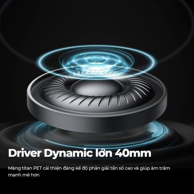 Tai nghe Bluetooth chụp tai SoundPEATS A8, Driver 40mm, Pin 70H, IPX4, Bluetooth 5.3, ANC -43dB, Game Mode 65ms - Tai nghe <strong>SoundPEATS A8</strong> thiết kế chụp tai, driver 40mm, âm thanh sống động với codec AAC/SBC. Pin 70H (tắt ANC), sạc USB-C, sạc nhanh 10 phút cho 12H. IPX4 chống nước, 4 mic ENC, Bluetooth 5.3, độ trễ 65ms (Game Mode). Chống ồn chủ động Hybrid ANC -43dB. App SoundPEATS tùy chỉnh EQ. Bảo hành 12 tháng, lý tưởng nghe nhạc, chơi game, đàm thoại.