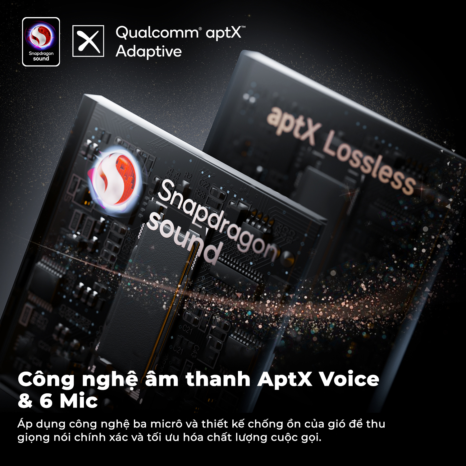 Tai nghe Bluetooth True Wireless SoundPEATS Air4 Pro, In-ear, Driver 13mm, Pin 26H, IPX4, Bluetooth 5.3, ANC, aptX Lossless - Tai nghe <strong>SoundPEATS Air4 Pro</strong> thiết kế in-ear, driver 13mm, âm thanh Hi-Res với codec aptX Lossless và Snapdragon Sound. Pin 6.5H (tai nghe), 26H (với hộp sạc), sạc USB-C. IPX4 chống nước, 6 mic ENC, Bluetooth 5.3, độ trễ 88ms (Game Mode). Công nghệ chống ồn chủ động Hybrid ANC (-45dB). App PeatsAudio tùy chỉnh EQ. Bảo hành 12 tháng, lý tưởng nghe nhạc, chơi game, đàm thoại.