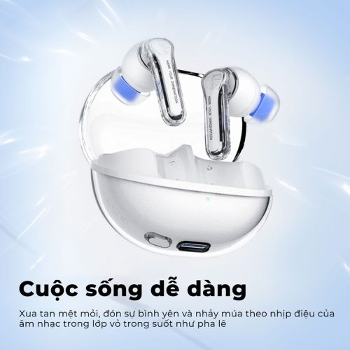 Tai nghe Bluetooth True Wireless SoundPEATS Clear, In-ear, Driver 12mm, Pin 40H, IPX4, Bluetooth 5.3, ENC, Game Mode - Hình ảnh 2