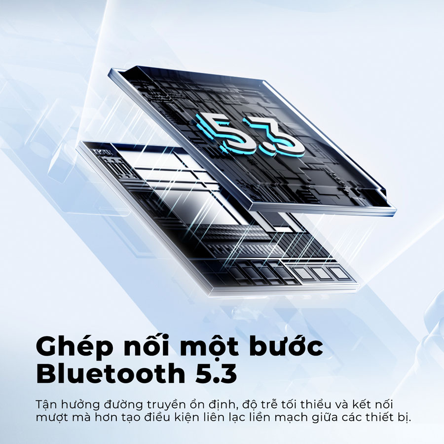 Tai nghe Bluetooth True Wireless SoundPEATS Clear, In-ear, Driver 12mm, Pin 40H, IPX4, Bluetooth 5.3, ENC, Game Mode - Tai nghe <strong>SoundPEATS Clear</strong> phiên bản trong suốt, thiết kế in-ear, driver 12mm, âm thanh sống động, codec AAC/SBC. Pin 7H (tai nghe), 40H (với hộp sạc), sạc USB-C. IPX4 chống nước, 2 mic ENC, Bluetooth 5.3, độ trễ 90ms (Game Mode). App PeatsAudio tùy chỉnh EQ. Bảo hành 12 tháng, lý tưởng nghe nhạc, chơi game, đàm thoại.