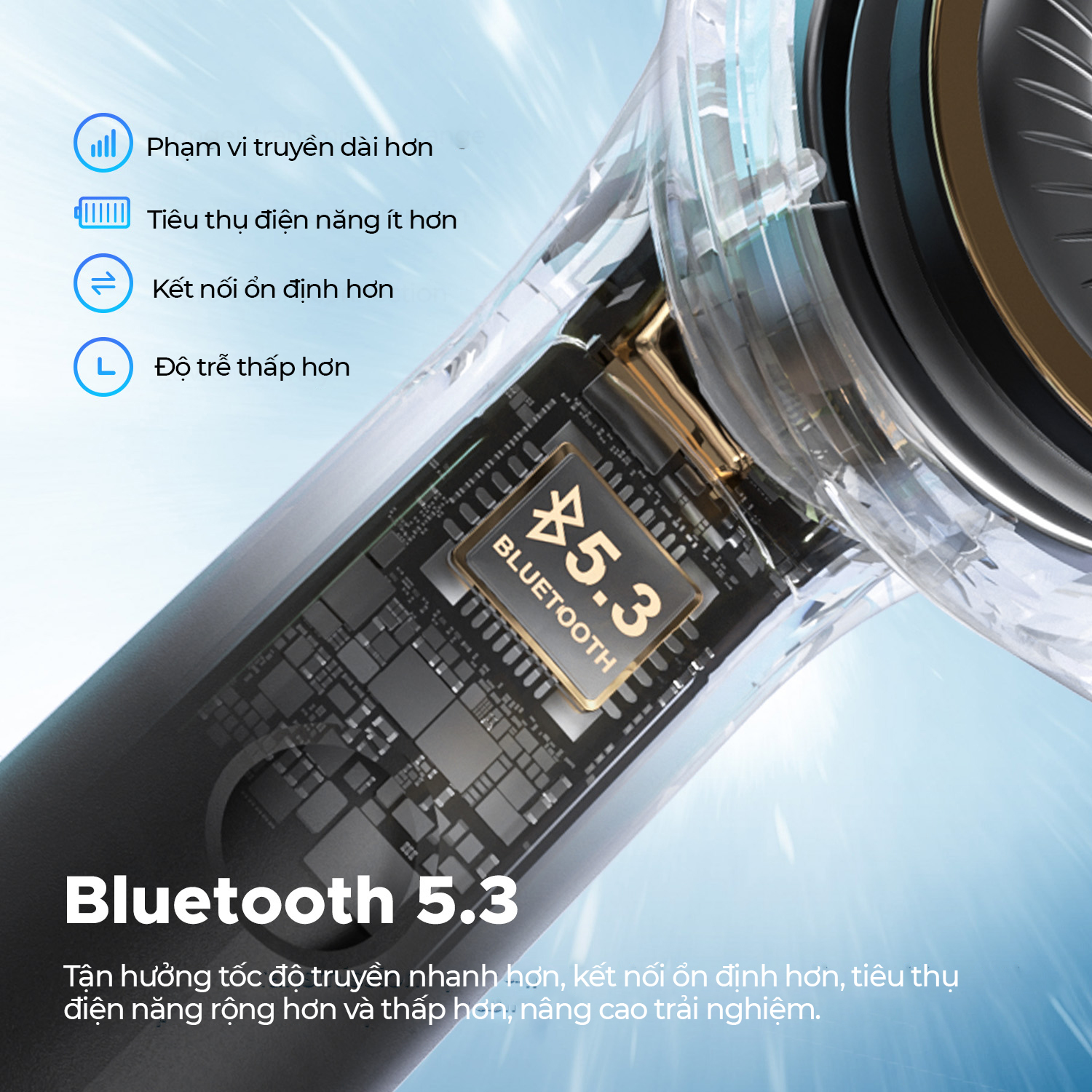 Tai nghe Bluetooth SoundPEATS Air4 Lite, Semi-in-ear, Driver 13mm, Pin 30H, IPX4, Bluetooth 5.3, LDAC, 6 Mic ENC - Tai nghe <strong>SoundPEATS Air4 Lite</strong> với công nghệ <strong>SoundPEATS Air4 Lite,</strong> thiết kế semi-in-ear, driver 13mm, âm thanh Hi-Res qua codec LDAC. Pin 7H (tai nghe), 30H (với hộp sạc), sạc USB-C. IPX4 chống nước, 6 mic ENC, Bluetooth 5.3, độ trễ 80ms (Game Mode). App PeatsAudio tùy chỉnh EQ. Bảo hành 12 tháng, lý tưởng nghe nhạc, chơi game.