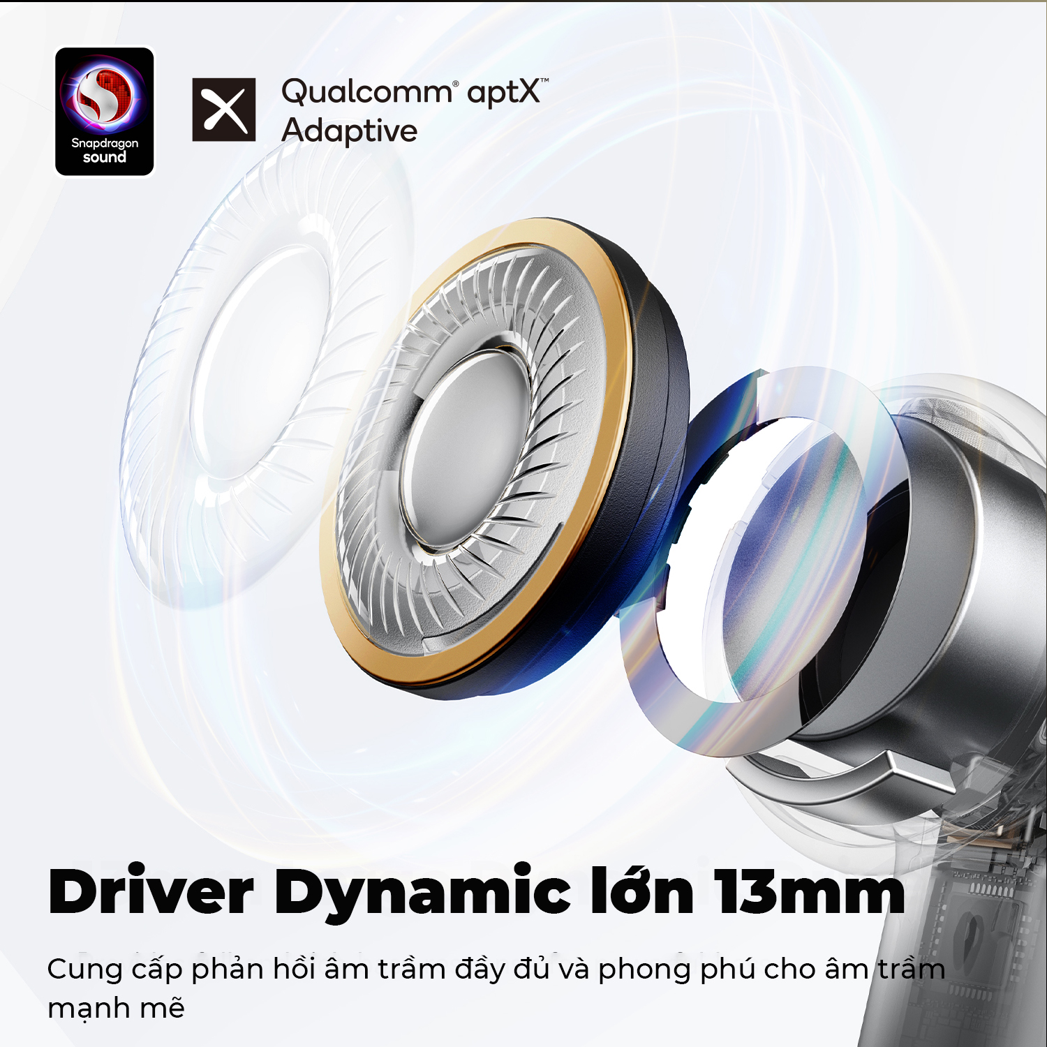 Tai nghe Bluetooth SoundPEATS Air4, Semi-in-ear, Driver 13mm, Pin 26H, IPX4, Bluetooth 5.3, ANC, aptX Lossless - Tai nghe<strong> SoundPEATS Air4</strong> với công nghệ <strong>SoundPEATS Air4</strong>, thiết kế semi-in-ear, driver 13mm, âm thanh chất lượng CD qua codec aptX Lossless. Pin 6.5H (tai nghe), 26H (với hộp sạc), sạc USB-C. IPX4 chống nước, 6 mic ENC, Bluetooth 5.3, độ trễ 88ms (Game Mode). App PeatsAudio tùy chỉnh EQ. Bảo hành 12 tháng, lý tưởng nghe nhạc, chơi game.