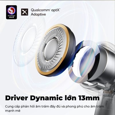 Tai nghe Bluetooth SoundPEATS Air4, Semi-in-ear, Driver 13mm, Pin 26H, IPX4, Bluetooth 5.3, ANC, aptX Lossless - Tai nghe<strong> SoundPEATS Air4</strong> với công nghệ <strong>SoundPEATS Air4</strong>, thiết kế semi-in-ear, driver 13mm, âm thanh chất lượng CD qua codec aptX Lossless. Pin 6.5H (tai nghe), 26H (với hộp sạc), sạc USB-C. IPX4 chống nước, 6 mic ENC, Bluetooth 5.3, độ trễ 88ms (Game Mode). App PeatsAudio tùy chỉnh EQ. Bảo hành 12 tháng, lý tưởng nghe nhạc, chơi game.