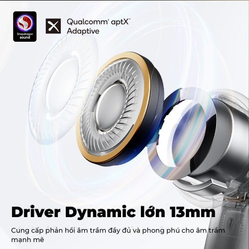 Tai nghe Bluetooth SoundPEATS Air4, Semi-in-ear, Driver 13mm, Pin 26H, IPX4, Bluetooth 5.3, ANC, aptX Lossless - Hình ảnh 3