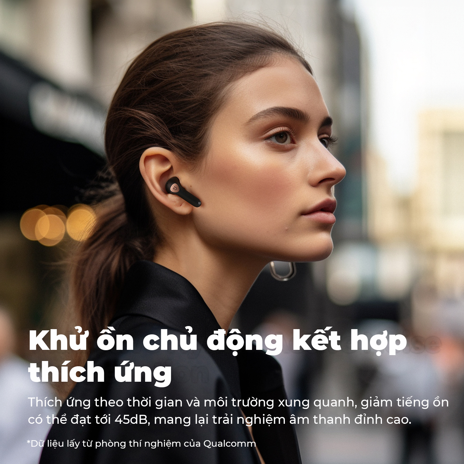 Tai nghe Bluetooth SoundPEATS Air4, Semi-in-ear, Driver 13mm, Pin 26H, IPX4, Bluetooth 5.3, ANC, aptX Lossless - Tai nghe<strong> SoundPEATS Air4</strong> với công nghệ <strong>SoundPEATS Air4</strong>, thiết kế semi-in-ear, driver 13mm, âm thanh chất lượng CD qua codec aptX Lossless. Pin 6.5H (tai nghe), 26H (với hộp sạc), sạc USB-C. IPX4 chống nước, 6 mic ENC, Bluetooth 5.3, độ trễ 88ms (Game Mode). App PeatsAudio tùy chỉnh EQ. Bảo hành 12 tháng, lý tưởng nghe nhạc, chơi game.