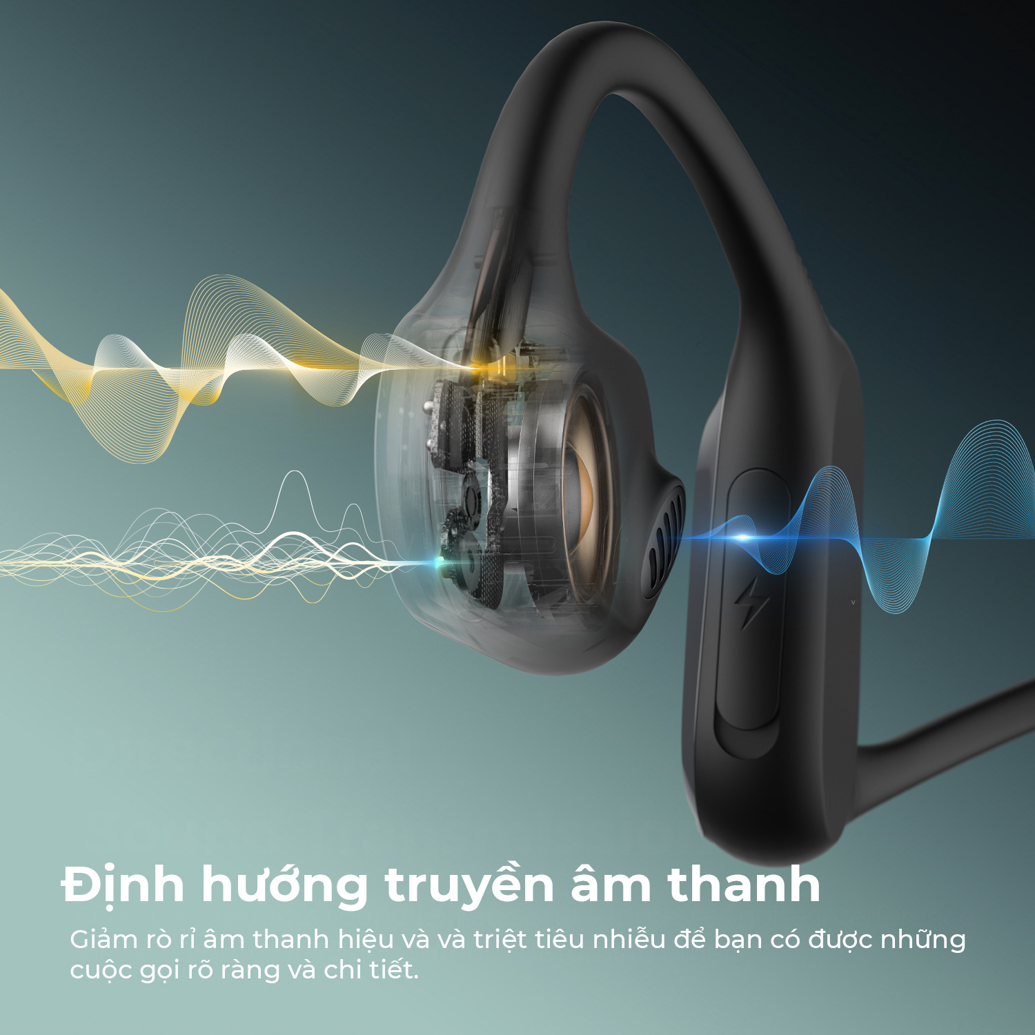 Tai nghe Bluetooth thể thao SoundPEATS RunFree, Open-Ear, Driver 16.2mm, Pin 14H, IPX7, Bluetooth 5.3, ENC - Tai nghe <strong>SoundPEATS RunFree</strong> với công nghệ RunFree, thiết kế Open-Ear, driver 16.2mm, âm thanh sống động. Pin 14H, sạc USB-C, Bluetooth 5.3, độ trễ thấp. IPX7 chống nước, 4 mic ENC, trọng lượng 31g. Hỗ trợ app PeatsAudio tùy chỉnh EQ. Bảo hành 12 tháng, lý tưởng cho chạy bộ, tập gym, nghe nhạc.