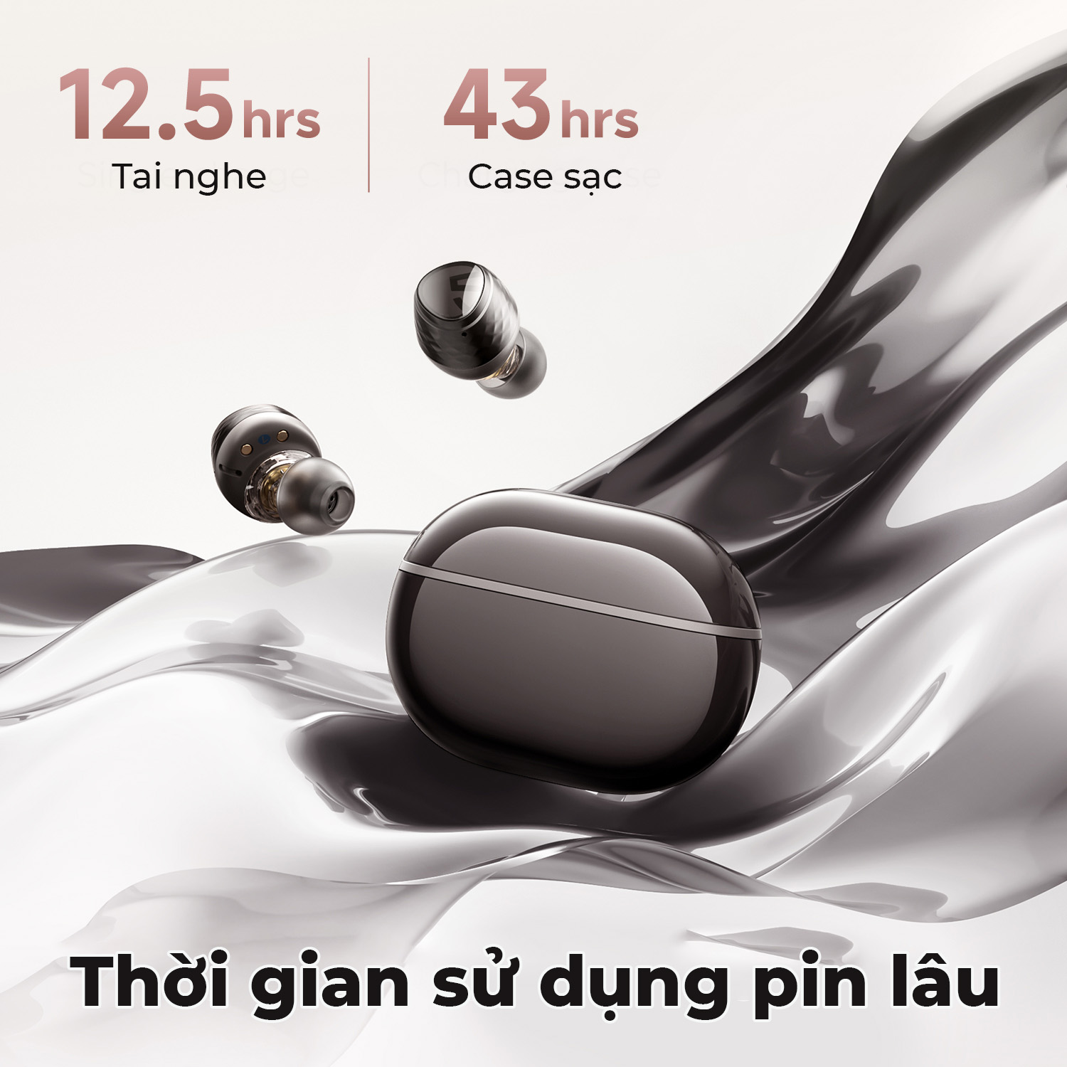 Tai nghe Bluetooth thể thao SoundPEATS Engine4, In-Ear, Coaxial Dual Driver, LDAC Hi-Res, Pin 43H, IPX4, Bluetooth 5.3, ENC - Tai nghe <strong>SoundPEATS Engine4</strong> với công nghệ <strong>SoundPEATS Engine4</strong>, thiết kế in-ear, Coaxial Dual Driver (10mm+6mm), âm thanh Hi-Res LDAC. Pin 12.5H (tai nghe), 43H (với hộp sạc), sạc USB-C. IPX4 chống nước, 4 mic ENC, Bluetooth 5.3, độ trễ 70ms (Game Mode). App PeatsAudio tùy chỉnh EQ. Bảo hành 12 tháng, lý tưởng cho thể thao, nghe nhạc.