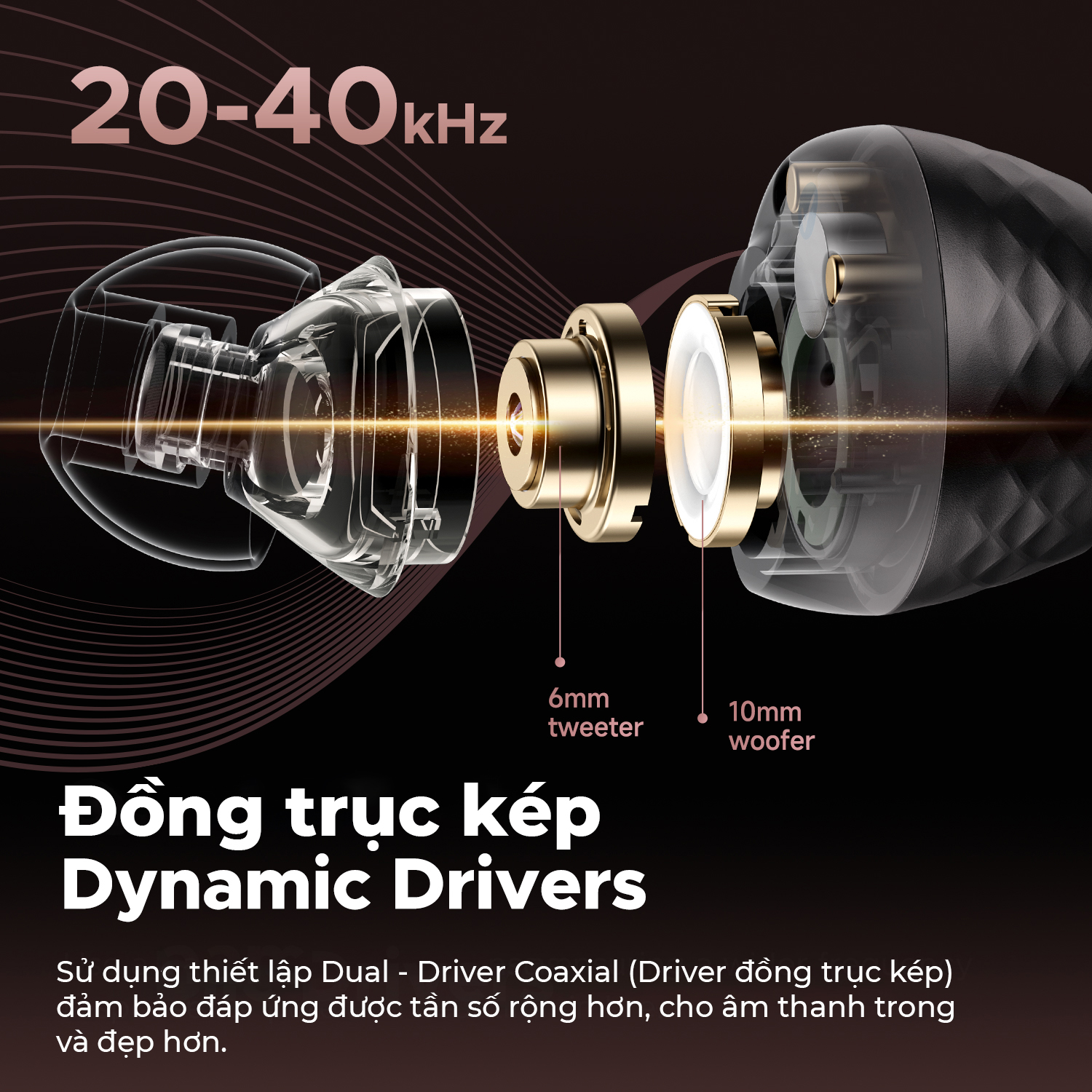 Tai nghe Bluetooth thể thao SoundPEATS Engine4, In-Ear, Coaxial Dual Driver, LDAC Hi-Res, Pin 43H, IPX4, Bluetooth 5.3, ENC - Tai nghe <strong>SoundPEATS Engine4</strong> với công nghệ <strong>SoundPEATS Engine4</strong>, thiết kế in-ear, Coaxial Dual Driver (10mm+6mm), âm thanh Hi-Res LDAC. Pin 12.5H (tai nghe), 43H (với hộp sạc), sạc USB-C. IPX4 chống nước, 4 mic ENC, Bluetooth 5.3, độ trễ 70ms (Game Mode). App PeatsAudio tùy chỉnh EQ. Bảo hành 12 tháng, lý tưởng cho thể thao, nghe nhạc.