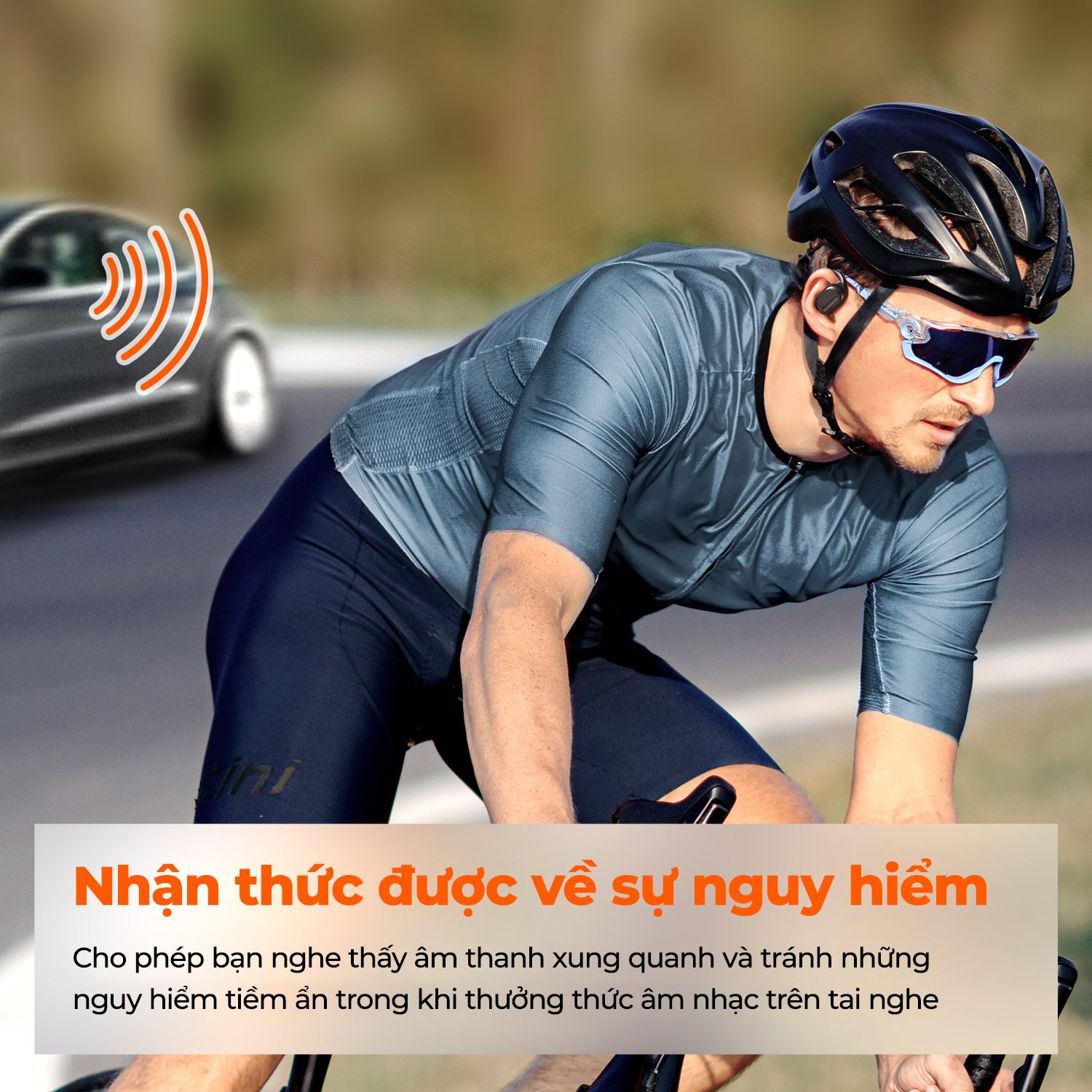 Tai nghe Bluetooth thể thao SoundPEATS GoFree, Open-Ear, Driver 16.2mm, Pin 45H, IPX4, Bluetooth 5.3, ENC - Tai nghe<strong> SoundPEATS GoFree</strong> với công nghệ <strong>SoundPEATS GoFree</strong>, thiết kế Open-Ear, driver 16.2mm, âm thanh sống động. Pin 10H (tai nghe), 45H (với hộp sạc), sạc USB-C. IPX4 chống nước, 4 mic ENC, Bluetooth 5.3, độ trễ 60ms (Game Mode). App PeatsAudio tùy chỉnh EQ. Bảo hành 12 tháng, lý tưởng cho chạy bộ, tập gym.
