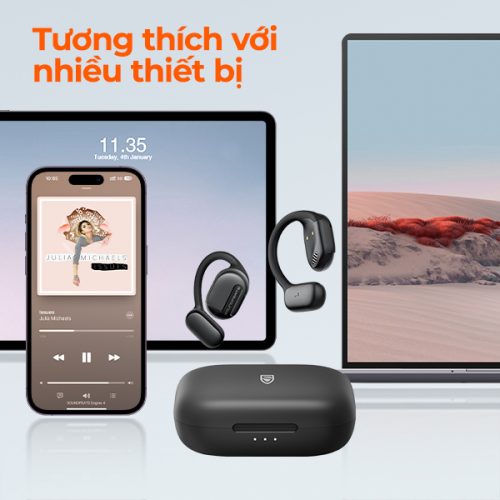 Tai nghe Bluetooth thể thao SoundPEATS GoFree, Open-Ear, Driver 16.2mm, Pin 45H, IPX4, Bluetooth 5.3, ENC - Hình ảnh 9