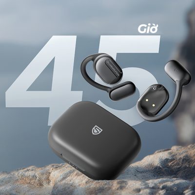 Tai nghe Bluetooth thể thao SoundPEATS GoFree, Open-Ear, Driver 16.2mm, Pin 45H, IPX4, Bluetooth 5.3, ENC - Tai nghe<strong> SoundPEATS GoFree</strong> với công nghệ <strong>SoundPEATS GoFree</strong>, thiết kế Open-Ear, driver 16.2mm, âm thanh sống động. Pin 10H (tai nghe), 45H (với hộp sạc), sạc USB-C. IPX4 chống nước, 4 mic ENC, Bluetooth 5.3, độ trễ 60ms (Game Mode). App PeatsAudio tùy chỉnh EQ. Bảo hành 12 tháng, lý tưởng cho chạy bộ, tập gym.