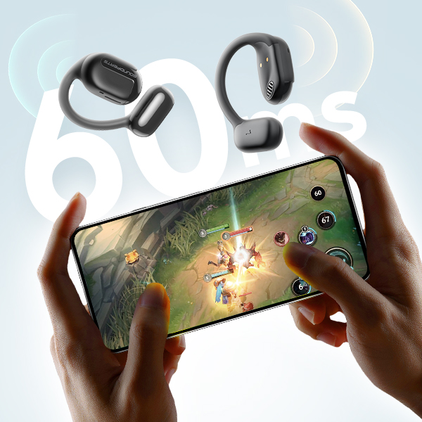 Tai nghe Bluetooth thể thao SoundPEATS GoFree, Open-Ear, Driver 16.2mm, Pin 45H, IPX4, Bluetooth 5.3, ENC - Tai nghe<strong> SoundPEATS GoFree</strong> với công nghệ <strong>SoundPEATS GoFree</strong>, thiết kế Open-Ear, driver 16.2mm, âm thanh sống động. Pin 10H (tai nghe), 45H (với hộp sạc), sạc USB-C. IPX4 chống nước, 4 mic ENC, Bluetooth 5.3, độ trễ 60ms (Game Mode). App PeatsAudio tùy chỉnh EQ. Bảo hành 12 tháng, lý tưởng cho chạy bộ, tập gym.