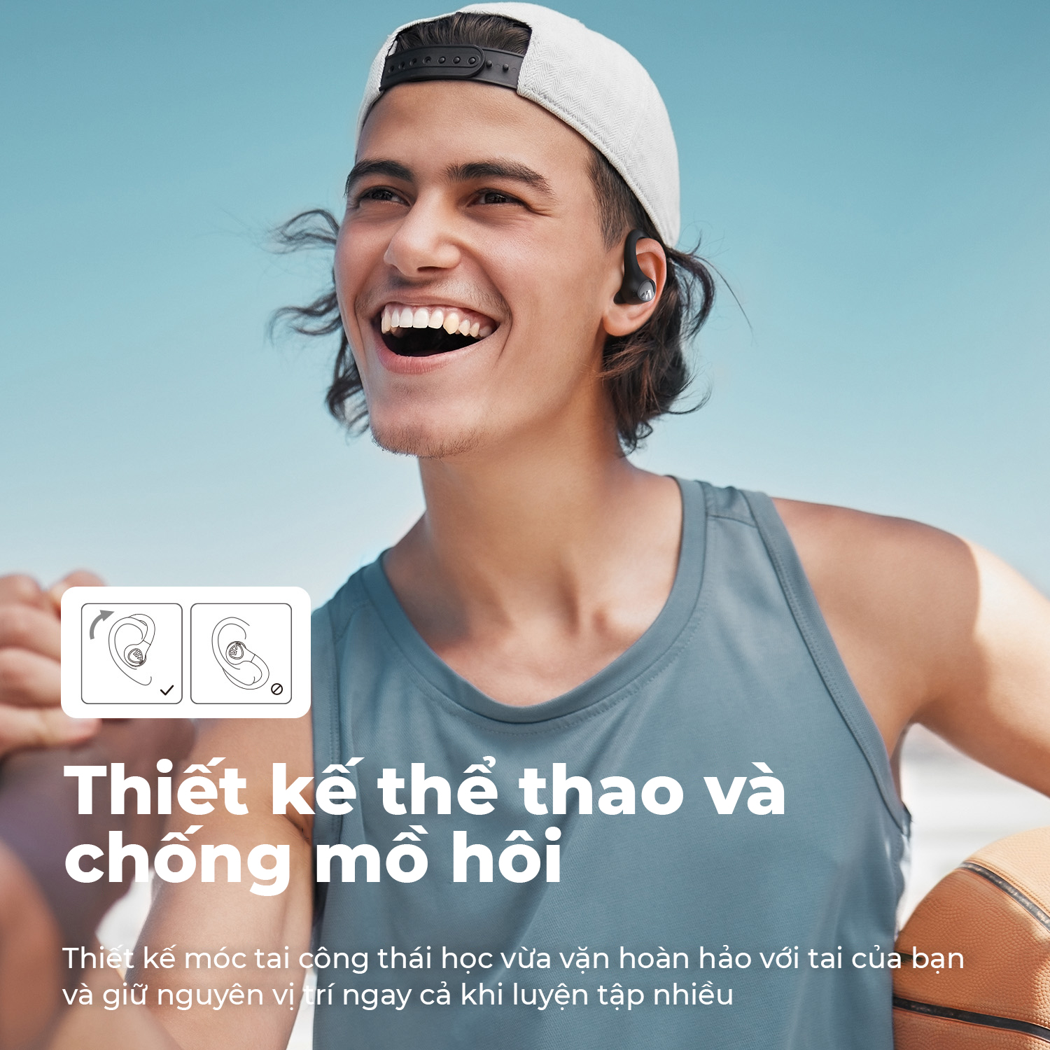 Tai nghe Bluetooth thể thao SoundPEATS Wings2, Móc tai, Driver 13mm, Pin 30H, IPX4, Bluetooth 5.3, Game Mode 70ms - Tai nghe <strong>SoundPEATS Wings2</strong> với công nghệ <strong>SoundPEATS Wings2</strong>, thiết kế móc tai, driver 13mm, âm thanh sống động. Pin 8H (tai nghe), 30H (với hộp sạc), sạc USB-C. IPX4 chống nước, Bluetooth 5.3, độ trễ 70ms (Game Mode). 2 mic ENC, app PeatsAudio tùy chỉnh EQ. Bảo hành 12 tháng, lý tưởng cho chạy bộ, tập gym. <h2></h2>