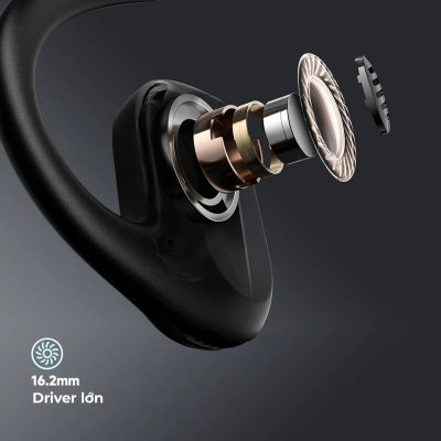 Tai nghe Bluetooth thể thao SoundPEATS RunFree Lite, Open-Ear, Driver 16.2mm, Pin 14H, IPX4, Bluetooth 5.3, ENC - Tai nghe <strong>SoundPEATS RunFree Lite</strong> với công nghệ <strong>SoundPEATS RunFree Lite</strong>, thiết kế Open-Ear, driver 16.2mm, âm thanh sống động. Pin 14H, sạc USB-C, Bluetooth 5.3, độ trễ thấp. IPX4 chống nước, 2 mic ENC, trọng lượng 28g. Hỗ trợ app PeatsAudio tùy chỉnh EQ. Bảo hành 12 tháng, lý tưởng cho chạy bộ, tập gym, nghe nhạc.