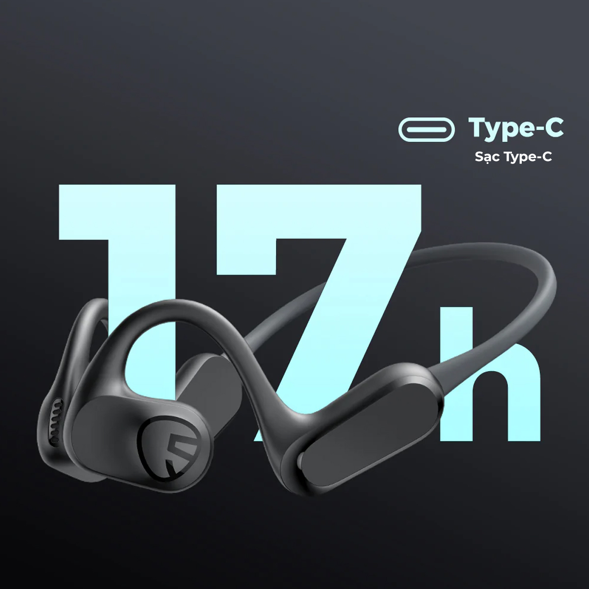 Tai nghe Bluetooth thể thao SoundPEATS RunFree Lite, Open-Ear, Driver 16.2mm, Pin 14H, IPX4, Bluetooth 5.3, ENC - Tai nghe <strong>SoundPEATS RunFree Lite</strong> với công nghệ <strong>SoundPEATS RunFree Lite</strong>, thiết kế Open-Ear, driver 16.2mm, âm thanh sống động. Pin 14H, sạc USB-C, Bluetooth 5.3, độ trễ thấp. IPX4 chống nước, 2 mic ENC, trọng lượng 28g. Hỗ trợ app PeatsAudio tùy chỉnh EQ. Bảo hành 12 tháng, lý tưởng cho chạy bộ, tập gym, nghe nhạc.