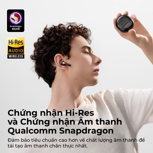Tai nghe Bluetooth True Wireless SoundPEATS Air 5, Driver 13mm, Hi-Res Audio, Bluetooth 5.4, Pin 30H, IPX5, 6 Mic - Hình ảnh 8