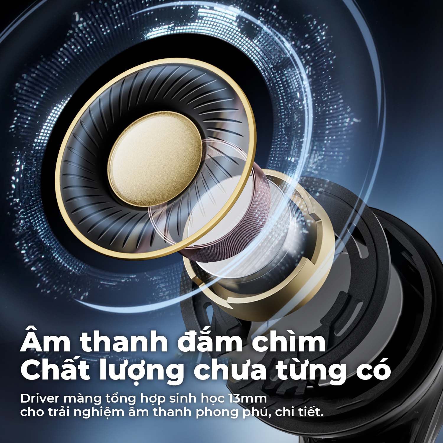 Tai nghe Bluetooth SoundPEATS Clear-Pods, Driver 13mm, ENC, Pin 40H, Bluetooth 5.3, Game Mode, IPX4 - Tai nghe <strong>Bluetooth SoundPEATS Clear-Pods</strong> driver 13mm, âm thanh nổi, ENC với 2 mic cho cuộc gọi rõ nét. Pin 7H (tai nghe), 40H (với hộp sạc), sạc nhanh USB-C. Thiết kế trong suốt, IPX4 chống nước, Bluetooth 5.3, Game Mode 120ms. Tùy chỉnh EQ qua app PeatsAudio. Bảo hành 12 tháng, lý tưởng nghe nhạc, chơi game.