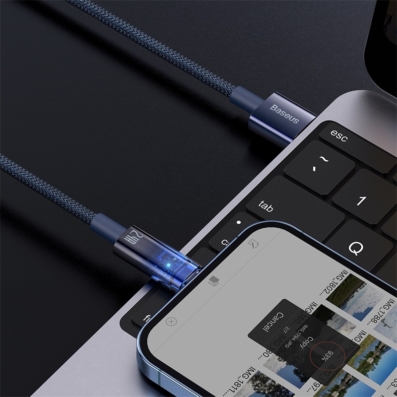 Cáp sạc nhanh tự ngắt hiệu Baseus Explorer Series USB to IP 2.4A 1m - Bạn lo lắng về việc sạc iPhone qua đêm sẽ làm chai pin? Cáp sạc <strong>Baseus Explorer Series</strong> là giải pháp hoàn hảo dành cho bạn! Được trang bị chip tự ngắt thông minh, cáp sẽ tự động ngắt nguồn điện sau khi thiết bị được sạc đầy, bảo vệ tuổi thọ pin một cách tối ưu. Đèn LED báo trạng thái trực quan giúp bạn dễ dàng nhận biết khi nào quá trình sạc hoàn tất. Cung cấp dòng sạc nhanh và ổn định 2.4A, kết hợp với thiết kế dây dù bện và đầu cắm hợp kim sang trọng, siêu bền bỉ. Hãy chọn cáp <strong>Baseus Explorer Series</strong> để sạc an toàn, ngủ an tâm và giữ cho chiếc iPhone của bạn luôn khỏe mạnh.