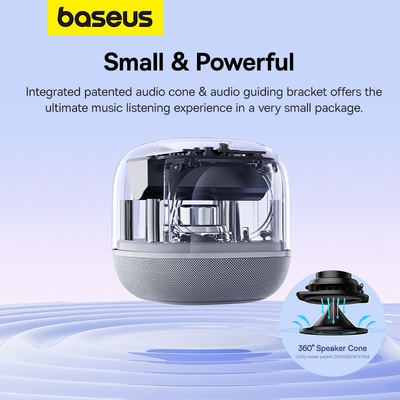 Loa bluetooth hiệu Baseus AeQur V2 - Trải nghiệm sự tiện nghi tối thượng với loa đa năng <strong>Baseus AeQur V2</strong>. Đây không chỉ là một chiếc loa bluetooth, mà còn là một trạm sạc không dây 15W mạnh mẽ, một chiếc đồng hồ LED hiển thị thời gian và một chiếc đèn ngủ với ánh sáng dịu nhẹ. Thưởng thức âm thanh vòm 360° sống động lan tỏa khắp không gian, kết nối nhanh chóng qua Bluetooth 5.0 hoặc NFC một chạm. Thiết kế tối giản, sang trọng của <strong>Baseus AeQur V2</strong> biến nó thành một món đồ trang trí công nghệ tinh tế cho bàn làm việc hay đầu giường của bạn. Tích hợp mọi thứ bạn cần vào một thiết bị duy nhất, giải phóng không gian và đơn giản hóa cuộc sống của bạn.