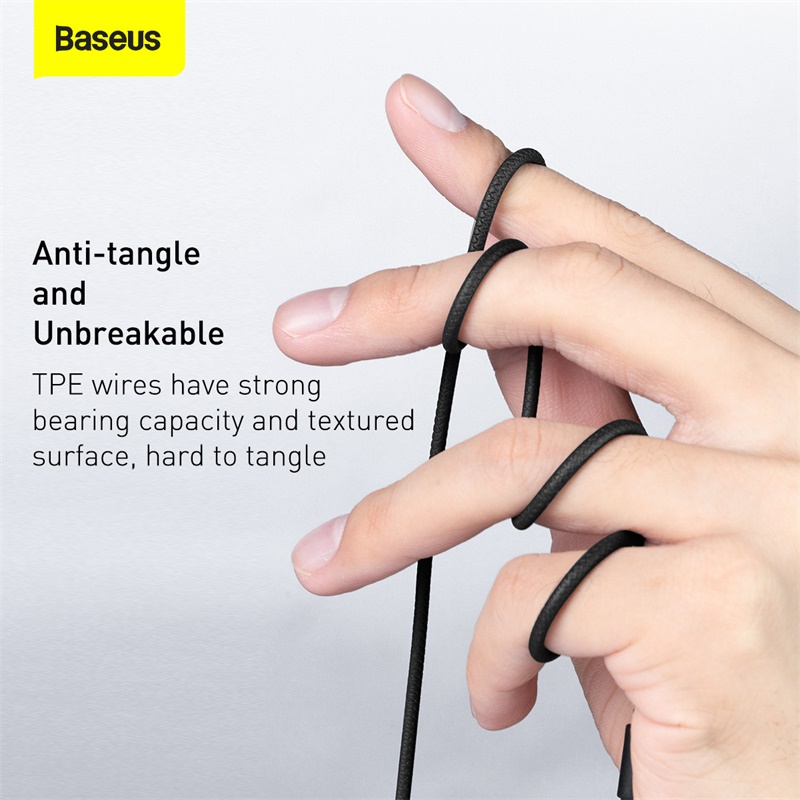 Tai nghe có dây hiệu Baseus Encok 3.5mm H19 - Khám phá thế giới âm thanh sống động cùng tai nghe <strong>Baseus Encok 3.5mm H19</strong>. Với thiết kế công thái học nghiêng 60 độ độc đáo, tai nghe mang lại cảm giác đeo thoải mái suốt ngày dài mà không gây đau tai. Màng loa PET 14mm tái tạo âm thanh Hi-Fi chi tiết, từ dải bass trầm ấm đến treble trong trẻo, cho bạn đắm chìm trong từng giai điệu. Micro đa hướng độ nhạy cao đảm bảo cuộc gọi luôn rõ ràng, liền mạch. Tích hợp bộ điều khiển thông minh ngay trên dây, việc điều khiển nhạc và cuộc gọi chưa bao giờ dễ dàng hơn. Sở hữu ngay <strong>Baseus Encok 3.5mm H19</strong> chính hãng để nâng tầm trải nghiệm âm thanh của bạn!