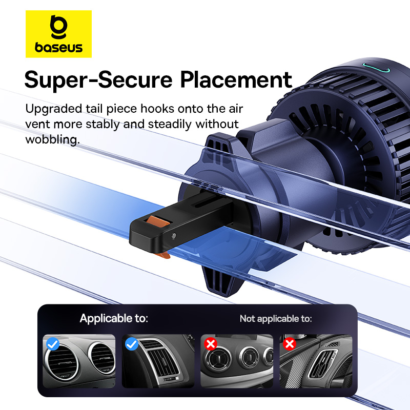 Đế giữ điện thoại kiêm sạc không dây từ tính trên xe hơi hiệu Baseus MagPro Series Air Vent Version 15W Qi2.0 - Trải nghiệm sự tiện lợi và tốc độ sạc đỉnh cao trên xe hơi với <strong>Baseus MagPro Series Air Vent Version 15W Qi2.0</strong>. Đây là giải pháp hoàn hảo cho người dùng iPhone, được chứng nhận chuẩn Qi2 mới nhất, mang đến công suất sạc không dây 15W thực thụ, nhanh gấp đôi so với các loại sạc MagSafe thông thường. Lực hút từ tính "MagPro" cực mạnh giữ chặt điện thoại của bạn trên mọi cung đường, trong khi ngàm kẹp cửa gió thế hệ mới đảm bảo sự ổn định tuyệt đối. Với thiết kế sang trọng và khả năng xoay 360 độ, <strong>Baseus MagPro Series Air Vent Version 15W Qi2.0</strong> không chỉ là một phụ kiện, mà là một sự nâng cấp đẳng cấp cho chiếc xe của bạn.
