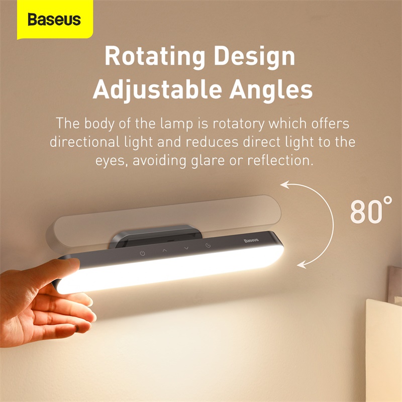 Đèn treo đế hít nam châm hiệu Baseus Magnetic Stepless Dimming Charging - Thay đổi hoàn toàn cách bạn chiếu sáng không gian với đèn <strong>Baseus Magnetic Stepless Dimming Charging</strong>. Đây là giải pháp chiếu sáng linh hoạt tối thượng, với thiết kế đế hít nam châm thông minh cho phép bạn lắp đặt ở bất cứ đâu trong vài giây mà không cần khoan tường. Thân đèn có thể dễ dàng tháo rời để sử dụng như một chiếc đèn pin cầm tay. Tận hưởng khả năng điều chỉnh độ sáng vô cấp mượt mà và xoay 80 độ để hướng ánh sáng chính xác nơi bạn cần. Với pin sạc dung lượng lớn, đây là chiếc đèn hoàn hảo cho bàn học, tủ quần áo, nhà bếp hay đèn ngủ. <strong>Baseus Magnetic Stepless Dimming Charging</strong> mang đến sự tiện lợi, thẩm mỹ và công nghệ cho ngôi nhà của bạn.