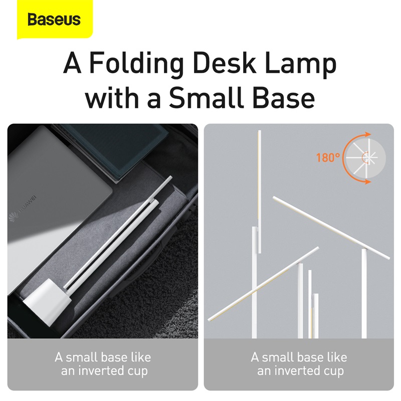 Đèn để bàn đọc sách hiệu Baseus Smart Eye Series Rechargeable Folding (Smart Light) - Bảo vệ đôi mắt của bạn và nâng cao hiệu suất làm việc với đèn bàn thông minh <strong>Baseus Smart Eye Series Rechargeable Folding</strong>. Đây là giải pháp chiếu sáng hoàn hảo cho không gian học tập và làm việc hiện đại, tích hợp công nghệ cảm biến ánh sáng môi trường để tự động điều chỉnh độ sáng phù hợp nhất cho mắt. Với chỉ số hoàn màu siêu cao Ra>95, ánh sáng không nhấp nháy và giảm ánh sáng xanh, sản phẩm tái tạo ánh sáng tự nhiên, chống mỏi mắt hiệu quả. Thiết kế gập gọn linh hoạt cùng pin sạc dung lượng lớn cho phép bạn sử dụng không dây ở bất cứ đâu. Hãy đầu tư vào sức khỏe đôi mắt và một không gian làm việc đẳng cấp với <strong>Baseus Smart Eye Series Rechargeable Folding</strong>.