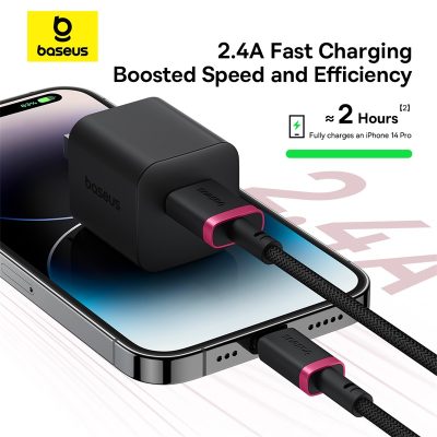 Cáp sạc nhanh hiệu Baseus Dura Series USB to iP 2.4A 1m - Bạn đã quá mệt mỏi với những sợi cáp sạc zin mỏng manh và dễ hỏng? Cáp sạc <strong>Baseus Dura Series USB to iP 2.4A</strong> chính là sự nâng cấp hoàn hảo, mang đến độ bền vượt trội và hiệu suất sạc đáng tin cậy. Với lớp vỏ bện dù nylon và khớp nối được gia cố đặc biệt, sản phẩm chống gãy gập và chống rối hiệu quả. Hỗ trợ dòng sạc nhanh ổn định 2.4A, sợi cáp đảm bảo nạp năng lượng hiệu quả cho iPhone, iPad của bạn từ các nguồn sạc USB-A thông thường. Với chiều dài 1m lý tưởng, <strong>Baseus Dura Series USB to iP 2.4A</strong> là sự lựa chọn thông minh và bền bỉ cho mọi người dùng Apple.