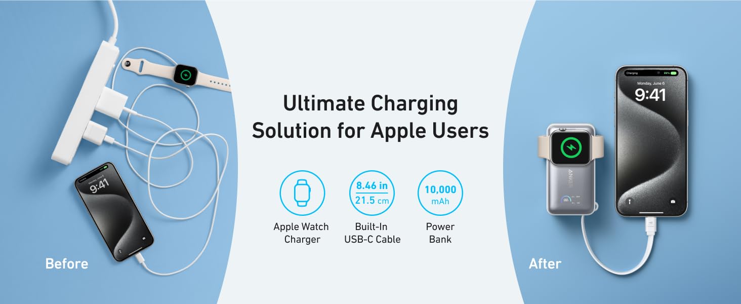 Pin Sạc Dự Phòng Anker MagGo 10.000mAh 35W A1657 Hỗ Trợ Sạc Apple Watch - A1657 - <strong>Pin Sạc Dự Phòng Anker MagGo A1657</strong> dung lượng 10.000mAh, công suất 35W, tích hợp sạc không dây Apple Watch 5W và cáp USB-C 30W. Sạc nhanh iPhone 15, Samsung, hỗ trợ sạc đồng thời 2 thiết bị. <strong>A1657</strong> nhỏ gọn, màn hình LED, lý tưởng cho di chuyển.  