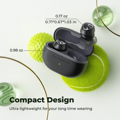 Tai nghe Bluetooth True Wireless SoundPeats Mini Pro, In-ear, Driver 10mm, Pin 21H, IPX5, Bluetooth 5.2, ANC, aptX Adaptive - Hình ảnh 2