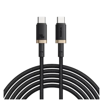 Cáp Sạc Nhanh Baseus Dura USB-C sang USB-C 240W - Công Suất EPR, Bện Dù Siêu Bền, Sạc Laptop Gaming & MacBook - Mở khóa giới hạn năng lượng với cáp sạc <strong>Baseus Dura USB-C sang USB-C 240W</strong>, sản phẩm đón đầu tương lai của công nghệ sạc nhanh. Với công suất tối đa 240W chuẩn PD 3.1 EPR, sợi cáp này có khả năng sạc cho cả những chiếc laptop gaming và workstation đồ họa mạnh mẽ nhất. Thiết kế "Dura" siêu bền với lớp vỏ bện dù mật độ cao và đầu cắm hợp kim kẽm sang trọng, chống gãy gập hiệu quả. Tích hợp chip E-Marker thông minh đảm bảo quá trình sạc luôn an toàn và ổn định. Nếu bạn đang tìm kiếm một sợi cáp duy nhất cho tất cả các thiết bị Type-C, từ điện thoại đến laptop hiệu năng cao, <strong>Baseus Dura USB-C sang USB-C 240W</strong> là sự đầu tư thông minh và bền vững.