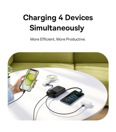 Sạc dự phòng hiệu Baseus QPow 2 Digital Display Fast-Charging 10000mAh 30W - Trải nghiệm sự cân bằng hoàn hảo giữa sức mạnh và tính di động với sạc dự phòng <strong>Baseus QPow 2</strong> 10000mAh 30W. Đây là giải pháp năng lượng tối ưu cho người dùng năng động, nổi bật với sợi cáp sạc nhanh tích hợp sẵn, loại bỏ hoàn toàn nỗi lo quên mang theo cáp. Công suất 30W mạnh mẽ cho phép sạc nhanh không chỉ cho điện thoại mà còn cho cả iPad và tablet. Với dung lượng 10000mAh lý tưởng cho việc sử dụng hàng ngày và màn hình LED kỹ thuật số, bạn sẽ luôn chủ động. Siêu nhỏ gọn, đa năng và mạnh mẽ, <strong>Baseus QPow 2</strong> là người bạn đồng hành không thể thiếu mỗi ngày.