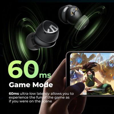 Tai nghe Bluetooth True Wireless SoundPeats Mini Pro, In-ear, Driver 10mm, Pin 21H, IPX5, Bluetooth 5.2, ANC, aptX Adaptive - Tai nghe <strong>SoundPeats Mini Pro</strong> với thiết kế in-ear nhỏ gọn, driver 10mm, âm thanh chất lượng cao, codec aptX Adaptive. Pin 7H (tai nghe), 21H (với hộp sạc), sạc USB-C. IPX5 chống nước, micro kép ENC, Bluetooth 5.2, ANC -35dB, độ trễ thấp. Điều khiển cảm ứng, bảo hành 12 tháng, lý tưởng nghe nhạc, đàm thoại, thể thao.