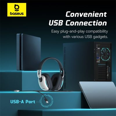 Tai Nghe Gaming Baseus GoPlay 1+ Max - Âm Thanh Vòm 7.1, Không Dây Độ Trễ Thấp, Micro Khử Ồn, Đa Nền Tảng - Thống trị mọi đấu trường ảo với tai nghe gaming không dây <strong>Baseus GoPlay 1+ Max</strong>. Được thiết kế cho game thủ chuyên nghiệp, tai nghe mang đến trải nghiệm âm thanh vòm 7.1 đỉnh cao, giúp bạn xác định chính xác vị trí kẻ địch. Công nghệ kết nối không dây 2.4GHz đảm bảo độ trễ siêu thấp, loại bỏ hoàn toàn hiện tượng lag âm thanh. Micro khử ồn có thể tháo rời giúp giao tiếp với đồng đội luôn rõ ràng, rành mạch. Đệm tai thoáng khí và thiết kế siêu nhẹ cho phép bạn chiến game hàng giờ liền mà vẫn thoải mái. Tương thích đa nền tảng PC, PS5, Switch, <strong>Baseus GoPlay 1+ Max</strong> là vũ khí tối thượng giúp bạn đến gần hơn với chiến thắng.