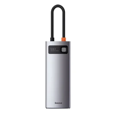 Thiết bị mở rộng hiệu Baseus Metal Gleam Series 5-in-1 Multifunctional Type-C HUB Docking Station 30Hz Version