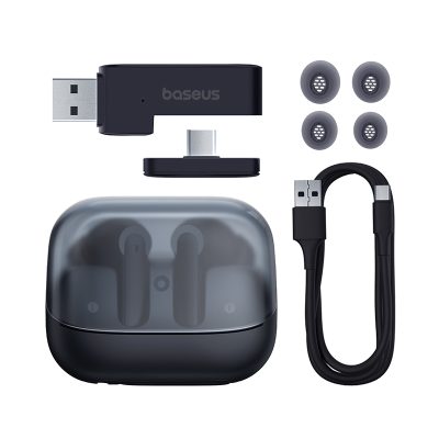 Tai nghe không dây hiệu Baseus AeQur G10 - Chinh phục mọi đấu trường ảo với tai nghe gaming <strong>Baseus AeQur G10</strong>. Được thiết kế dành riêng cho game thủ, tai nghe mang đến độ trễ siêu thấp chỉ 25ms qua kết nối 2.4G Dongle, cho phản ứng tức thì và lợi thế tuyệt đối. Công nghệ kết nối kép đột phá cho phép bạn vừa chơi game trên PC/Console, vừa nhận cuộc gọi từ điện thoại qua Bluetooth 5.3 mà không cần tháo tai nghe. Đắm chìm trong không gian âm thanh vòm 360° sống động, xác định chính xác vị trí kẻ địch. Thiết kế mecha đầy cảm hứng cùng đèn RGB rực rỡ thể hiện cá tính. Trang bị ngay <strong>Baseus AeQur G10</strong> để thống trị thế giới game của bạn!