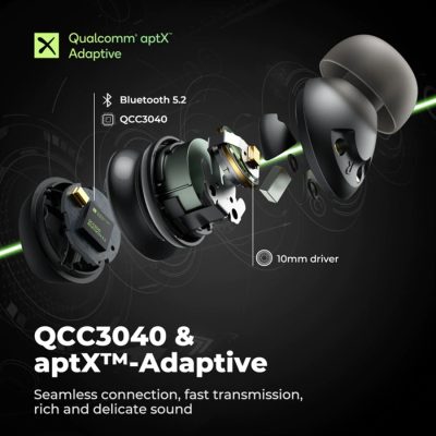 Tai nghe Bluetooth True Wireless SoundPeats Mini Pro, In-ear, Driver 10mm, Pin 21H, IPX5, Bluetooth 5.2, ANC, aptX Adaptive - Tai nghe <strong>SoundPeats Mini Pro</strong> với thiết kế in-ear nhỏ gọn, driver 10mm, âm thanh chất lượng cao, codec aptX Adaptive. Pin 7H (tai nghe), 21H (với hộp sạc), sạc USB-C. IPX5 chống nước, micro kép ENC, Bluetooth 5.2, ANC -35dB, độ trễ thấp. Điều khiển cảm ứng, bảo hành 12 tháng, lý tưởng nghe nhạc, đàm thoại, thể thao.