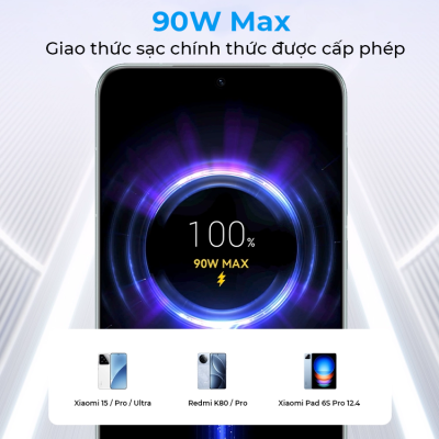 Sạc Nhanh 3 Cổng Anker 100W – A121B - Giải phóng sức mạnh sạc tối đa với củ sạc Anker 100W <strong>A121B</strong>. Được trang bị công nghệ GaNPrime™ tiên tiến, củ sạc này cung cấp tổng công suất 100W mạnh mẽ qua 3 cổng (2 USB-C, 1 USB-A) trong một thiết kế nhỏ gọn hơn 34% so với sạc gốc của Apple. Dễ dàng sạc nhanh cho MacBook Pro, iPhone, và một thiết bị khác cùng lúc mà không làm giảm hiệu suất. Chân cắm gập gọn và công nghệ an toàn ActiveShield™ 2.0 biến nó thành người bạn đồng hành hoàn hảo cho công việc và du lịch. Hãy thay thế ba củ sạc cồng kềnh chỉ bằng một củ sạc Anker <strong>A121B</strong> duy nhất. Mua ngay tại Taynamtech.vn để trải nghiệm sự khác biệt!